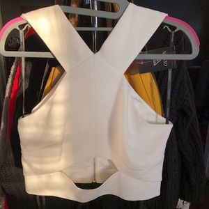 Marciano white elegant sexy  crop topped  size sm